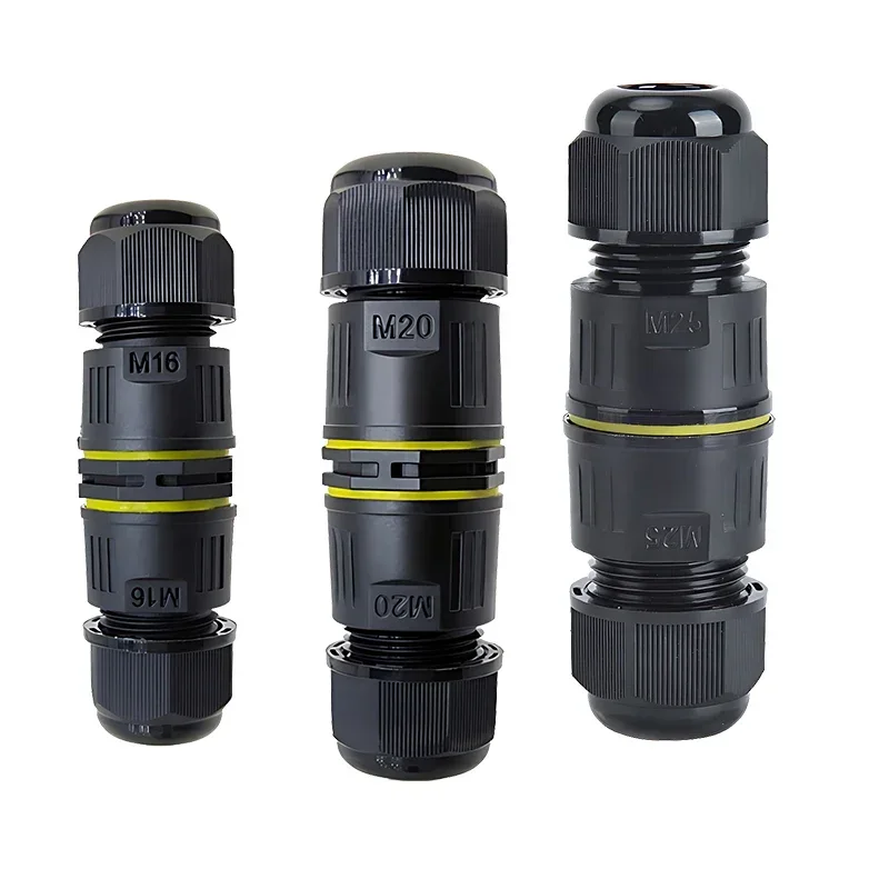 IP68 waterdichte aansluitdoos voor buiten, elektrische kabelconnector, eenvoudig te installeren, M16 M20 M25 voor Ø3,5-14 mm draadbereik 2-weg - afbeelding 2