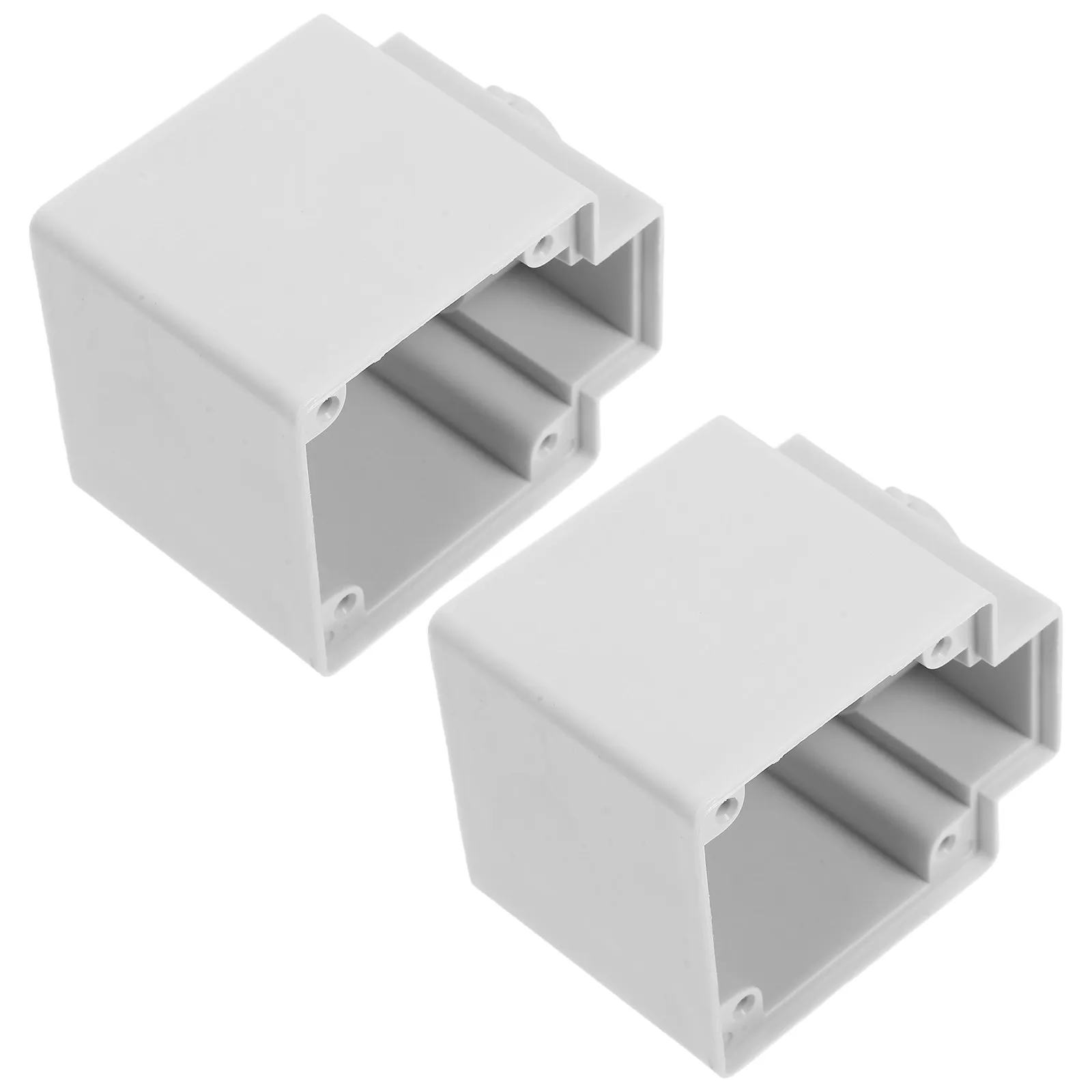 2Pcs Outdoor Waterproof Electrical Box Splash-Proof Power Strip Cover Extension Cord Protector Timer Safety Box for Garden