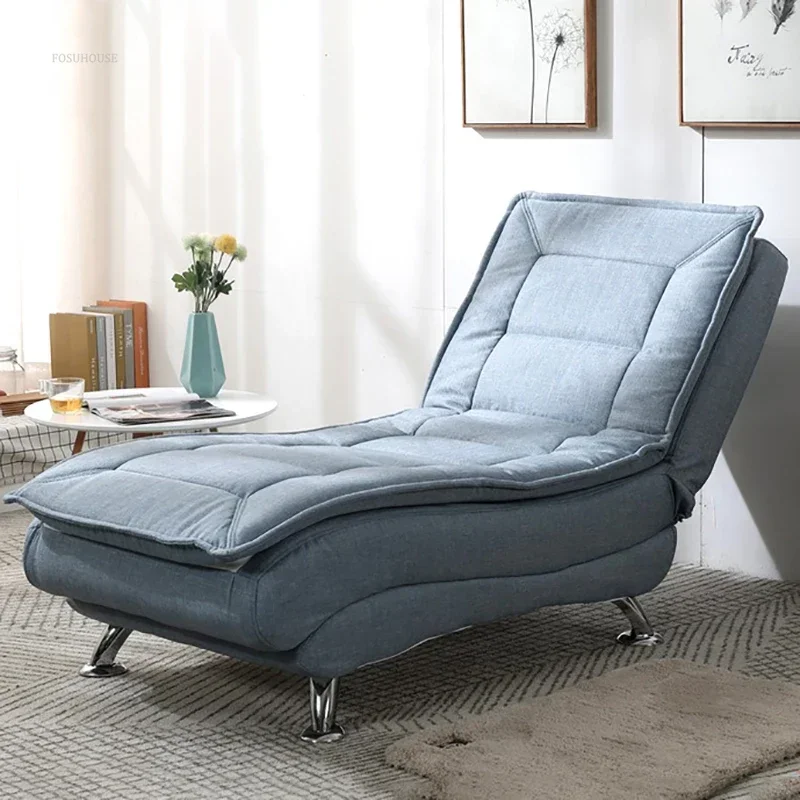 # Balcony Chaise Lounge Lazy Sofa Single Bedroom Folding Lunch Break Chairs Home Small Apartment Sofa Recliner C X