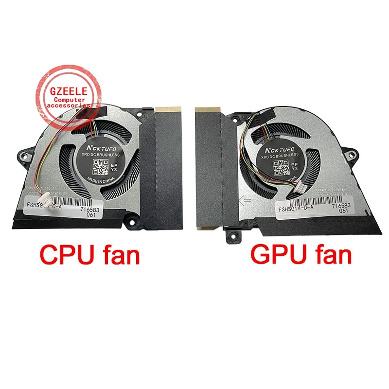 New Laptop CPU GPU cooling fan For ASUS GA401Q GA401QC GA401QE GA401QH GA401QM GA401IHR