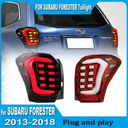 Car Taillights For SUBARU Forester 2013 2014 2015 2016 2017 2018 LED Animation DRL Rear Lamp Auto Accessories Plug and play