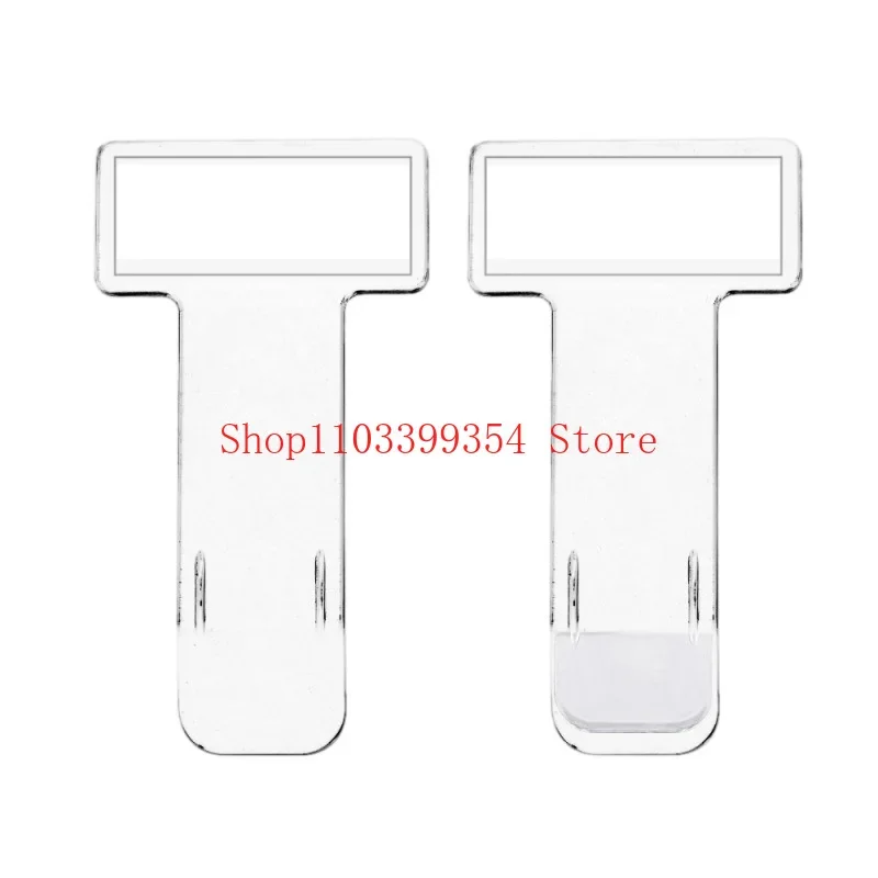 Auto Parts Bill Clip Transparent Plastic Ticket Invoice Receipt Clip Parking Timing Bus Ticket Clip