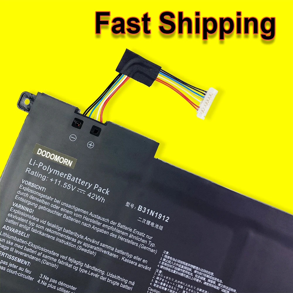 New C31N1912 B31N1912 Battery For ASUS VivoBook 14 E410MA L410MA E410KA E510MA E510KA F414MA L510MA R522MA Laptop 11.55V 42Wh