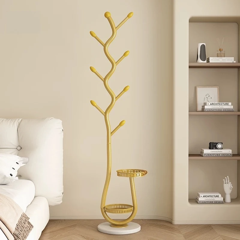 Entrance Jacket Clothes Rack Organizer Hat Modern Glod Clothes Rack Standing Designer Percheros Para Ropa Luxury Room Furniture