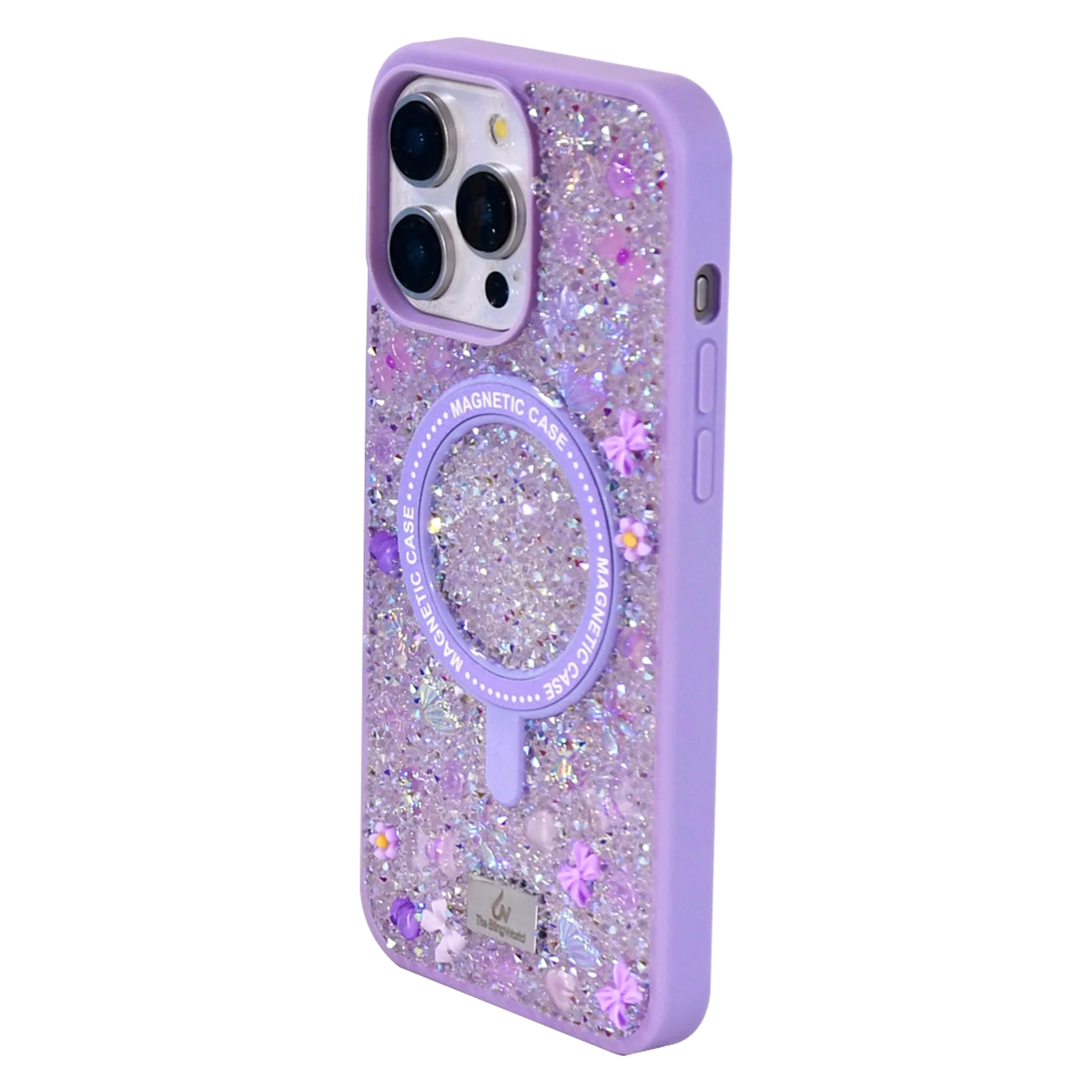 Luxuriöse Volldiamant-Kugel für Apple iPhone 16 15 14 13 12 11 Pro Max Premium Bohren Damenmode iPhone Magsafe Handyhülle