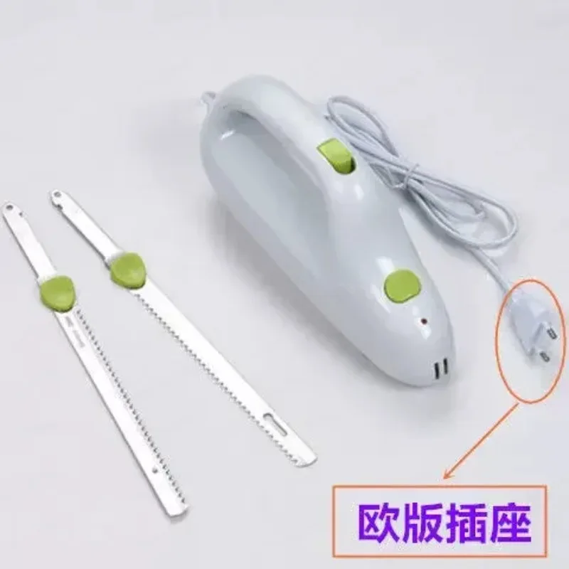 Electric Serrated Cutting Knife Stainless Steel Dual Blade For Bread Frozen Meat Ham Household Cutting Tool 110V 220V 1 Piece