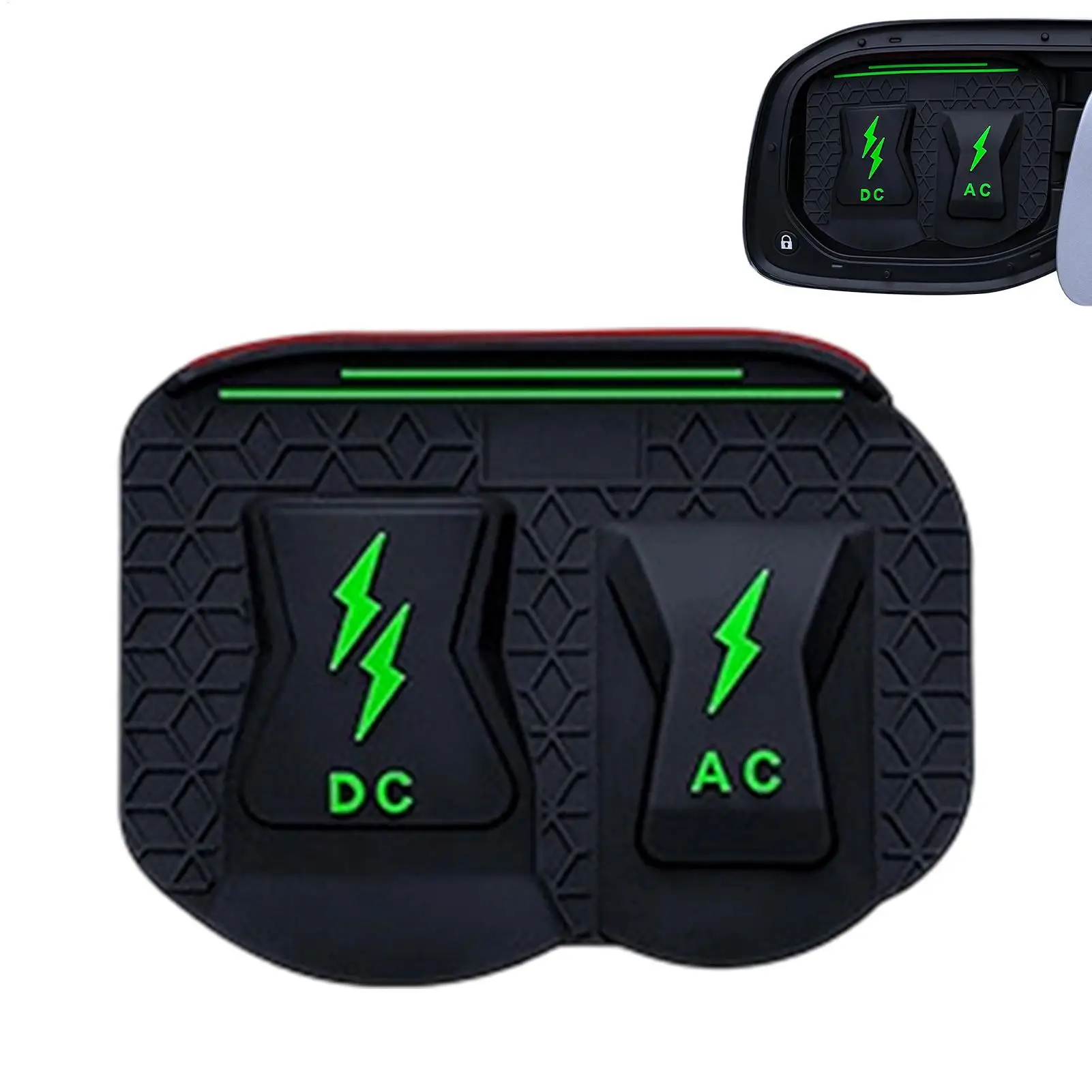 Outdoor EV Charger Cover Dustproof Car Charging Port Silicone Protector EV Charger Plug Cover for Travel Home Garage Driveway