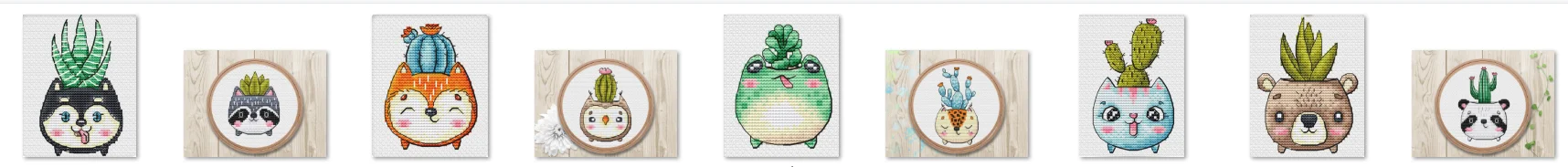 

Cross Stitch Kits, Embroidery, Cotton Thread, DIY, Autumn, Fairy Lady, Aida Fabric, Flower Pot Series - Shiba Inu