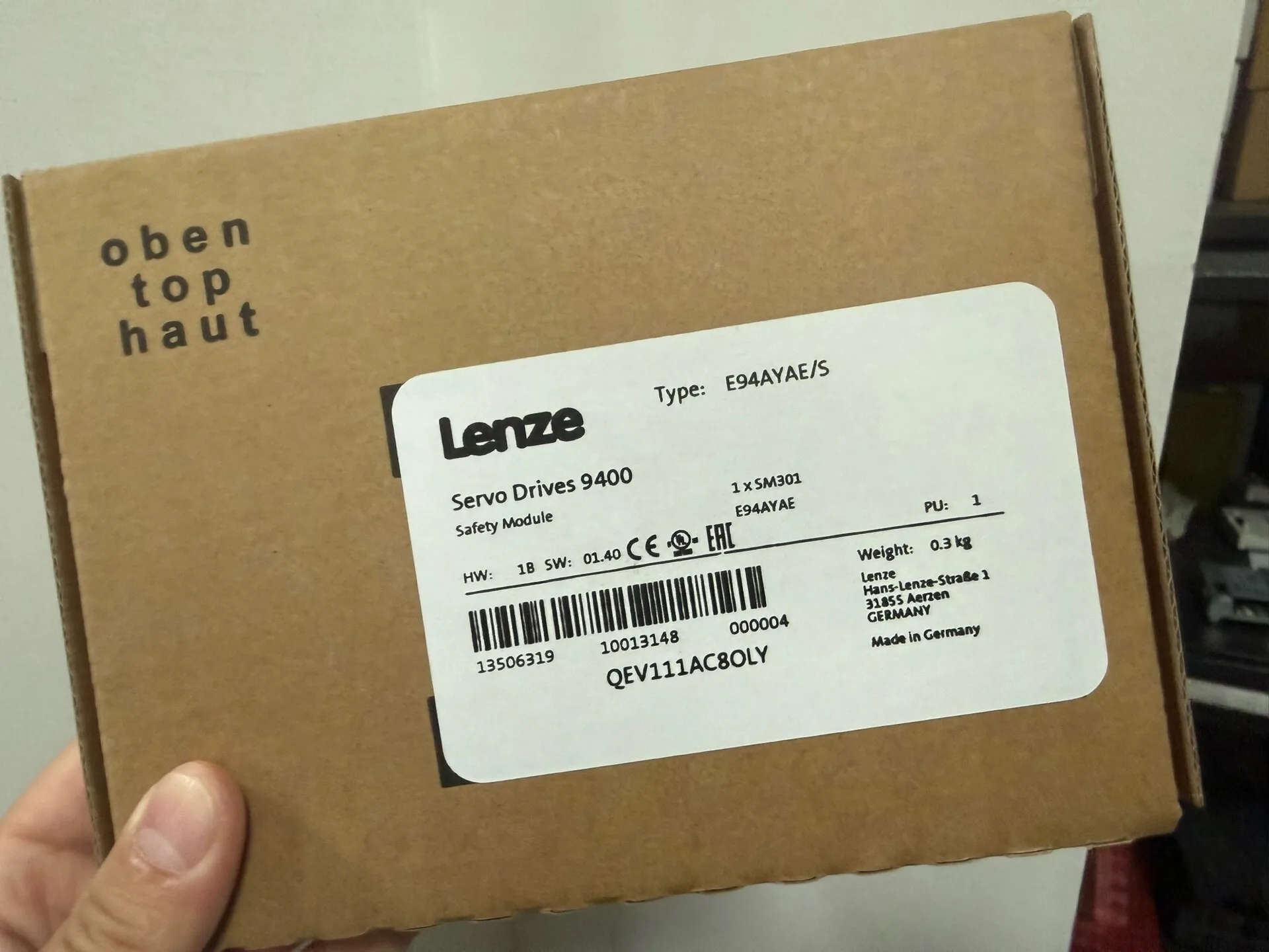 E94AYAE New Lenz 9400 Servo Driver Safety Interface Module SM