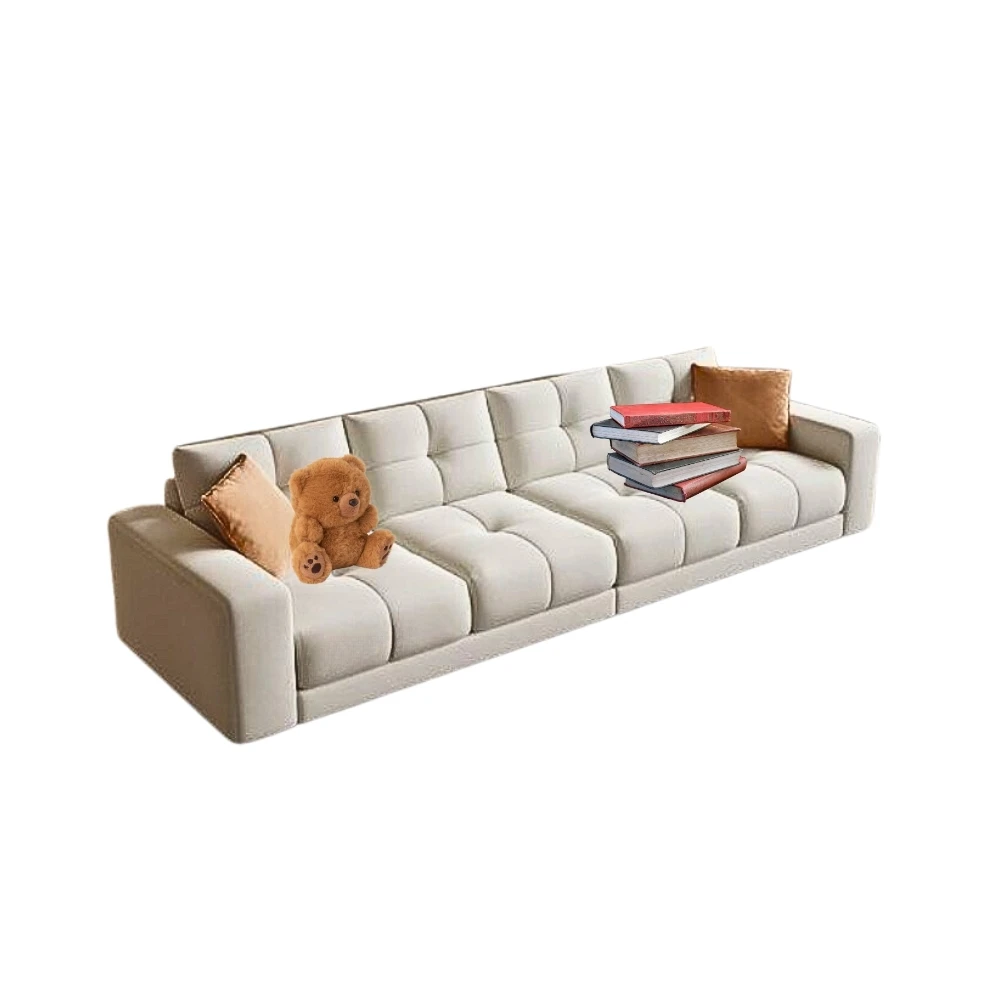 

The exquisite living room sofa is the perfect blend of comfort and style. Beech wood - high density sponge - plush fabric