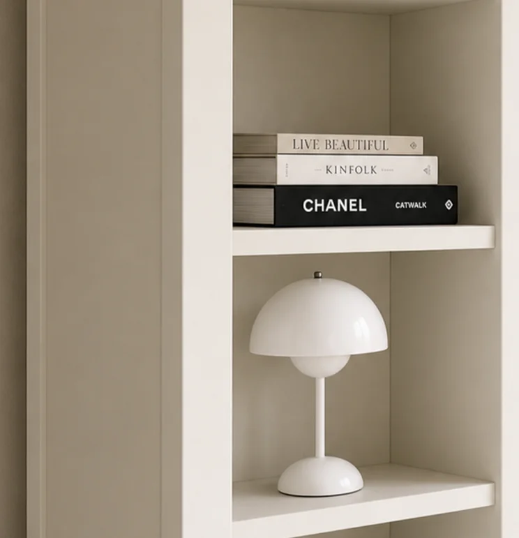 js-Modern Custom Display Cabinet with Open Shelves Storage Doors Luxury Living Room & Bedroom Bookcase/Showcase