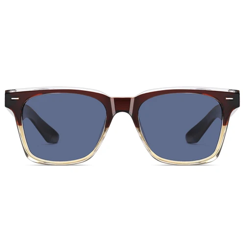 Imagen 2 del producto Peekaboo gafas de sol con montura cuadrada polarizadas para hombre acetato uv400 tr90 gafas para mujer negro gris clásico unisex verano 2024