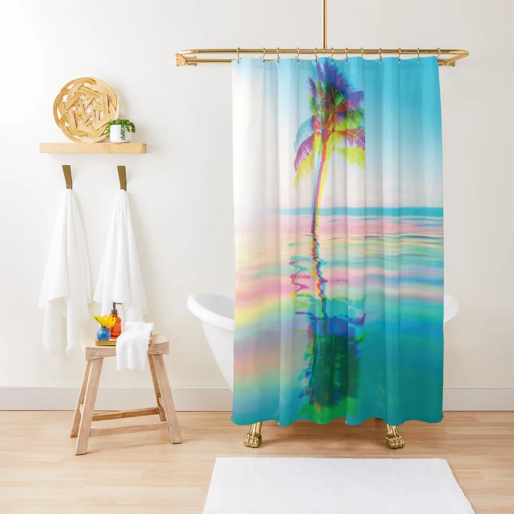 

Lone Palm Tree Design Shower Curtain Luxury Bathroom Modern Showers For Bathroom Window Curtain