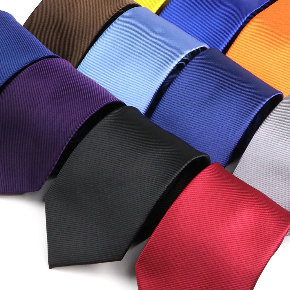 

Gracefully Solid Color Polyester Neckties Brown 8 CM Ties For Wedding Party Daily Shirt Suit Cravats Accessories Decoration Gift