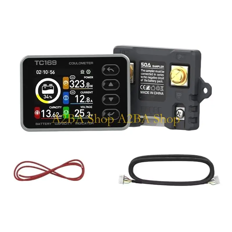 A2BA Intelligent Battery Coulomb Counter Measuring Voltages Current Capacity Wattage