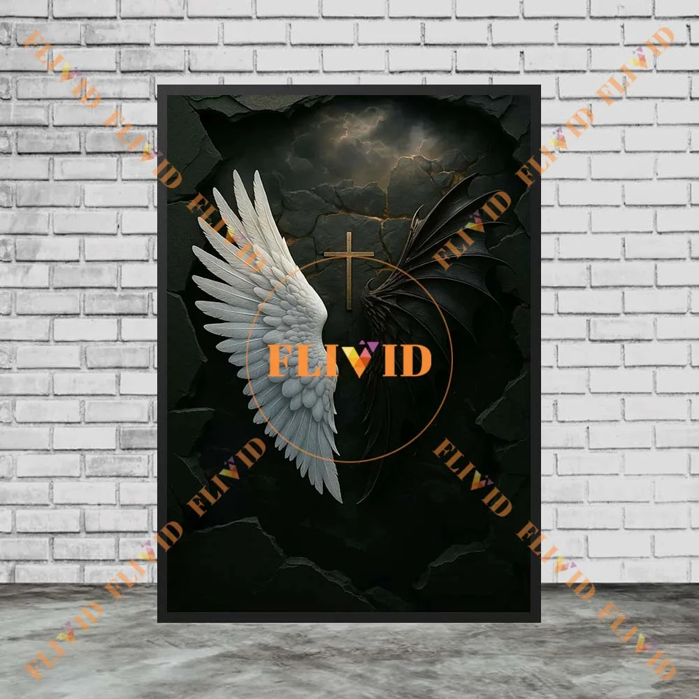 Snake and Wing Heiliger Bruch Der Schwur der Schlange Poster Wall Pictures For Church Decor Wall Art Canvas Painting Unframed