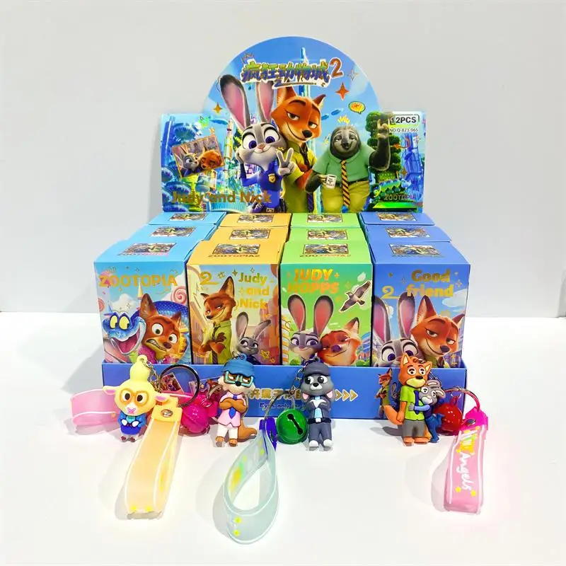 6/12 صندوق ل Zootopia2 صندوق أعمى المفاتيح لطيف صندوق الغموض دمية قلادة حقيبة ظهره زينة هدية الكريسماس