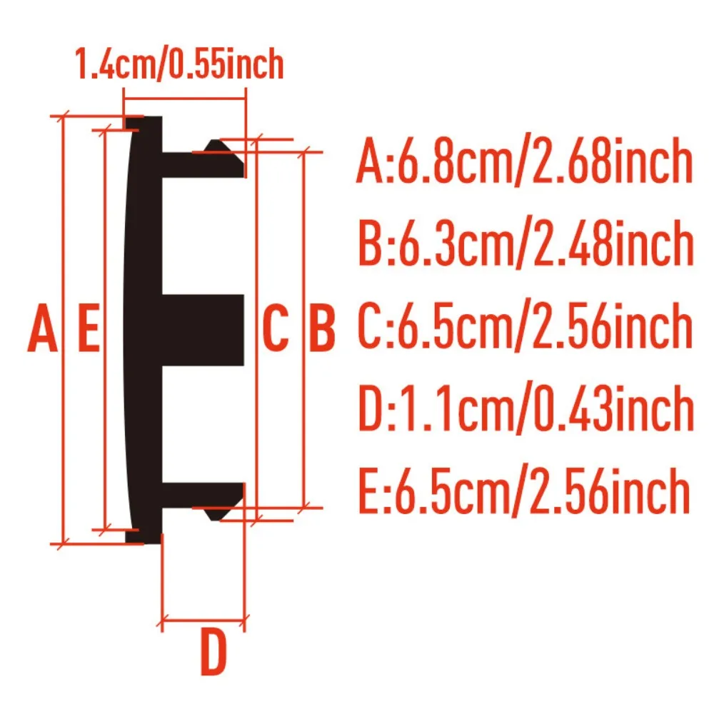 4 قطعة لا شعار شعار الايبوكسي الراتنج ألياف الكربون شارة سيارة عجلة مركز قبعات 68 مللي متر 63 مللي متر عجلات غطاء محور حافة Hubcaps غطاء اكسسوارات