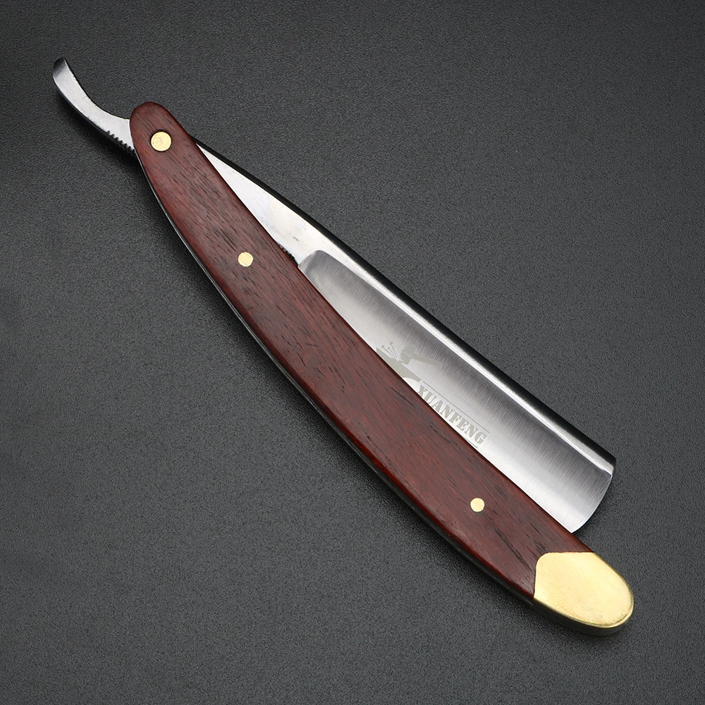 XUAN FENG folding razor with mahogany handle hardened steel high hardness sharp straight razor men's razor