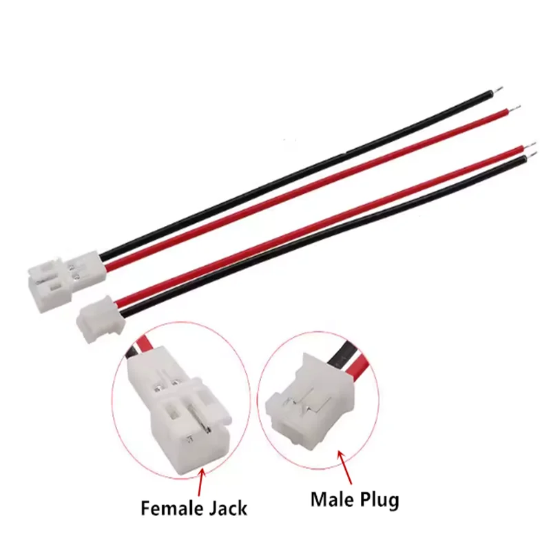 JST PH2.0 2.0mm 2 Pin Adapter JST-PH 2Pin Micro Battery Male Female Connect Plug RC Extension22AWG PH 2mm Connector Cable
