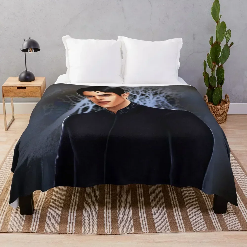 

Rhysand from ACOTAR series Throw Blanket Stain Resistant Cozy Warm Blanket
