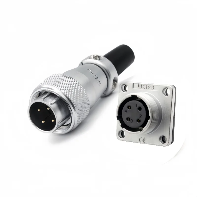 Weipu Aviation Plug Socket Ws16 1-2-3-4 Core 5-7-9-10 Core Industrial Waterproof Dustproof Cable Joint Connector Round 16mm