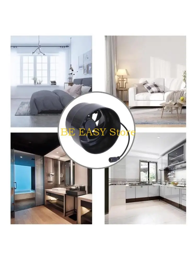 

E28F Водонепроницаемый встроенный вентилятор 97 мм, 12 В, вытяжной вентилятор для морских автодомов, с тихой работой, 3600