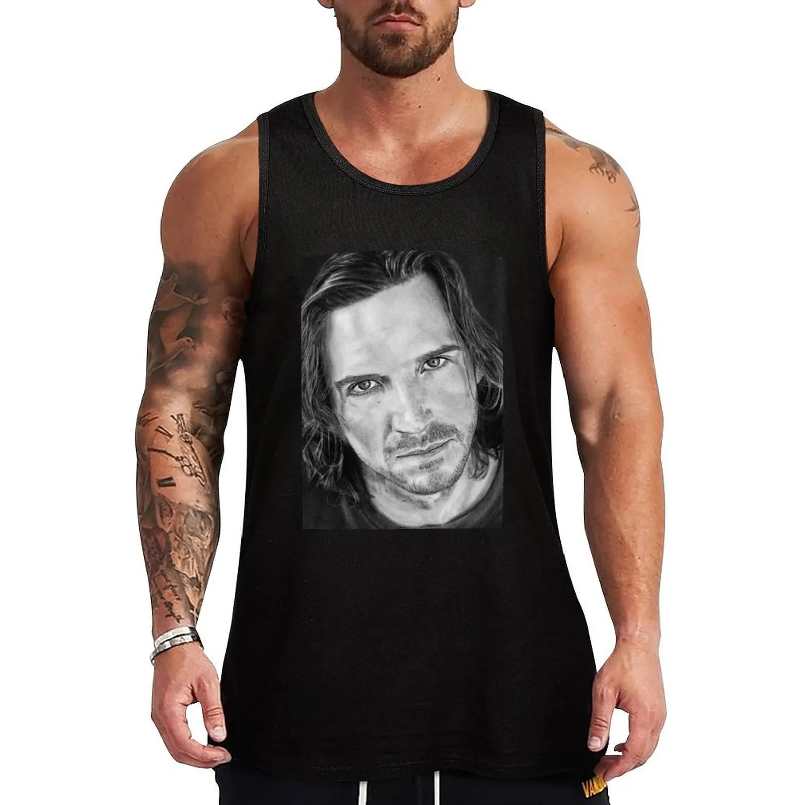 Ralph Fiennes Tank Top Work Utility Tank Top Durable Sleeveless Wear