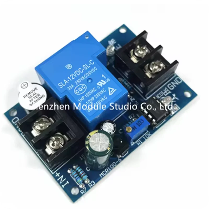 DC 12V 24V Lead-Acid Lithium Battery Discharge Controller Low Voltage Over-Discharge Protection Board with Alarmer 5-20S Delay