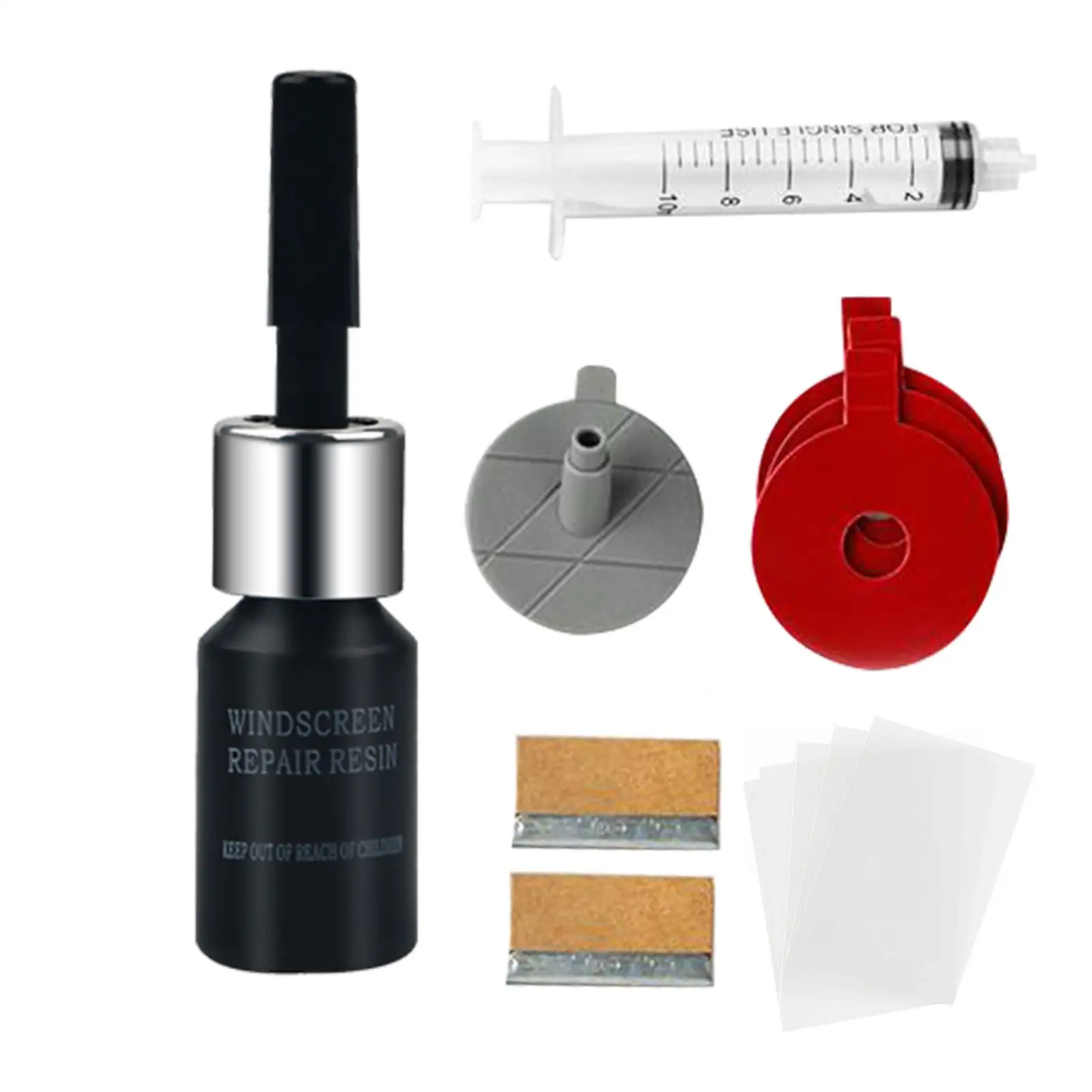 Car Windshield Crack Repair Kit Vacuum Resin Tool Auto Glass Fixing Set for Chips Star Spider Crescent Nicks
