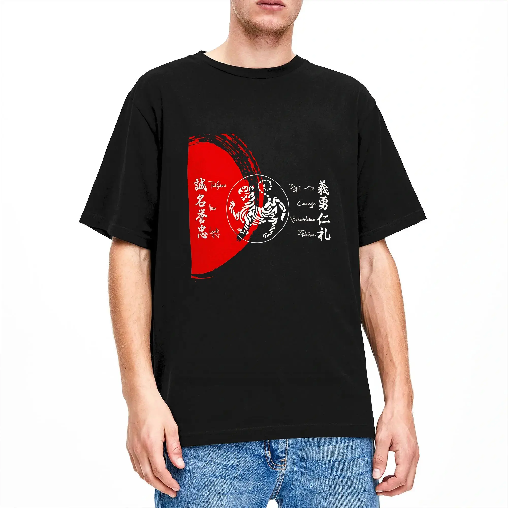 Men Women's T-Shirt Shotokan Karate Bushido Values  T Shirts Novelty Karate Shotokan Summer Tee Shirt Pure Cotton Clothes Gift