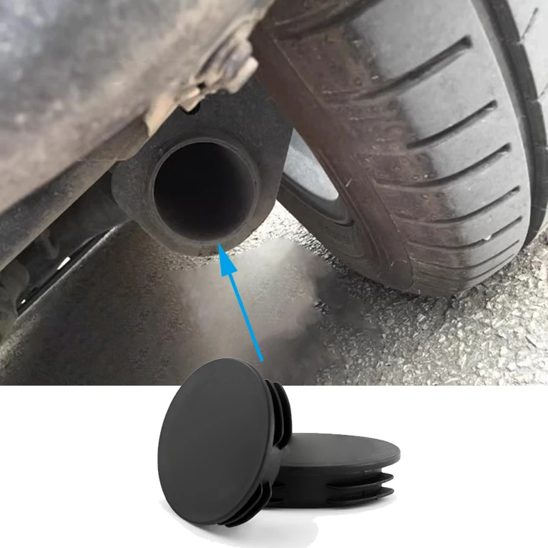 2pcs for Smart 451 453 Fortwo Forfour Rear Waterproof Anit Rust Tail Pipe Exhaust Tip Cover Protector Car Styling Accessories