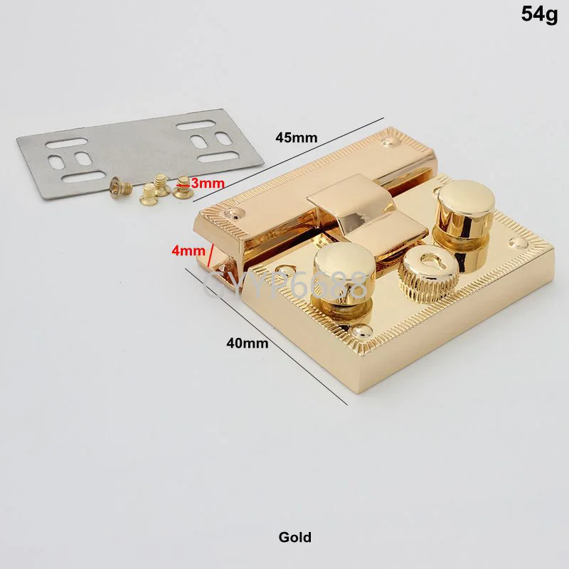 1-5 sets 4 Size rectangle multiple choice press lock for luxury bag chain key lock  strap bag accessories