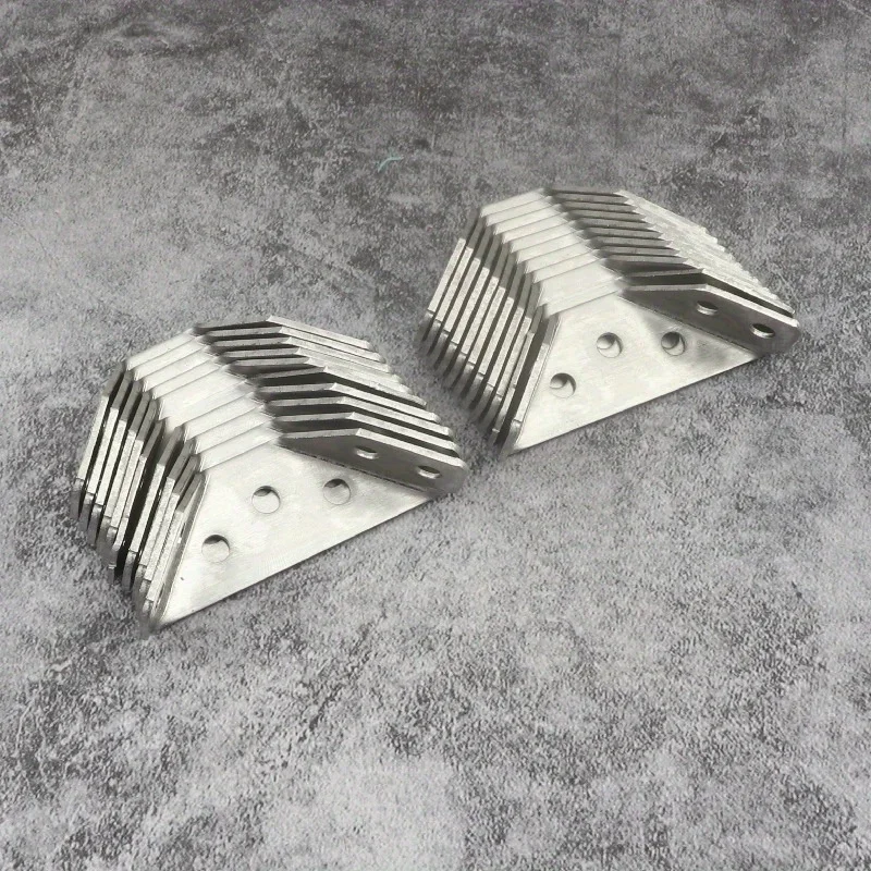 Trapezoidal corner bracket - High-quality shelf support piece and wardrobe partition fixing piece, with thickened design,