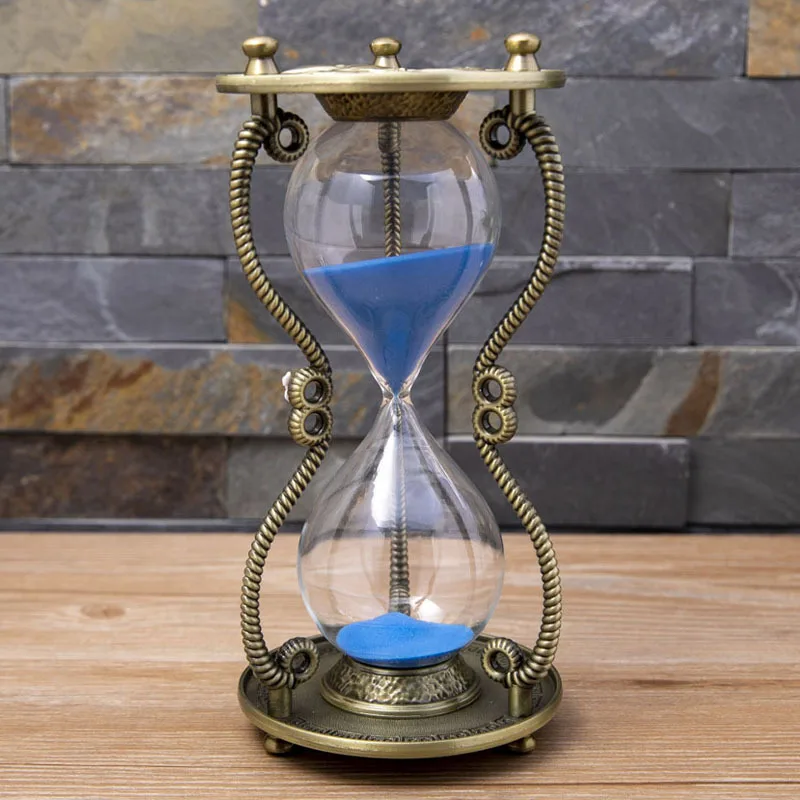 Metal Creative Sun God Hourglass Timer Home Decor Ornament Decoration High End Craft Gift Home Decoration Accessories