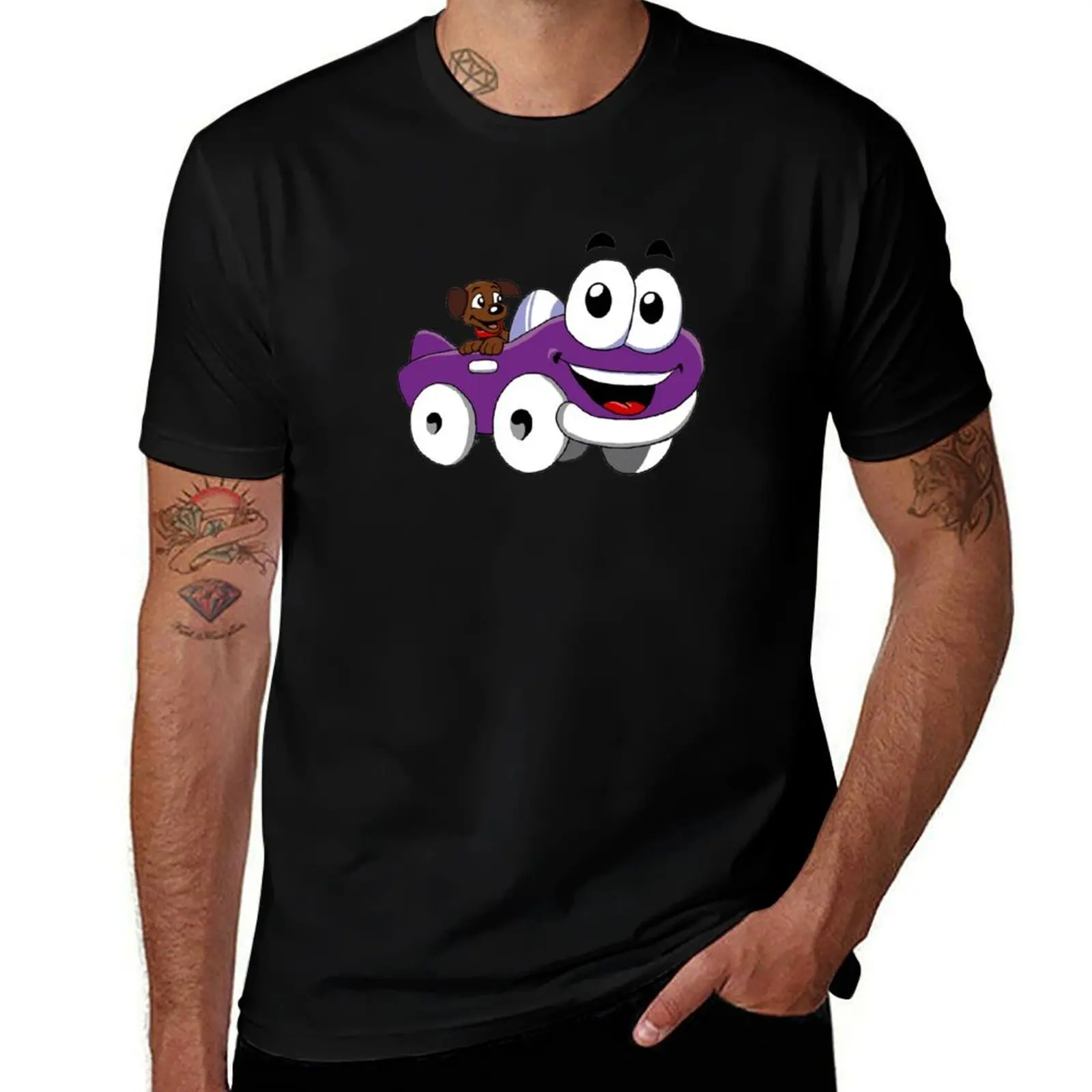 

Putt Putt Car (Humongous Entertainment Game) T-Shirt Street Art Print Tee Shirt