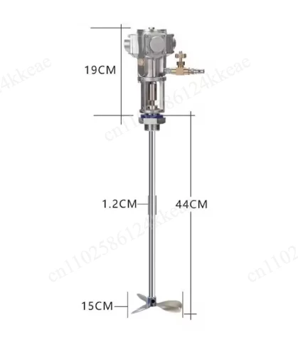 

30L Pneumatic Mixer Air Agitator Air Blender Stirrer Aluminum alloy Air Mixing Machine 5 Gallon Mixing Equipment