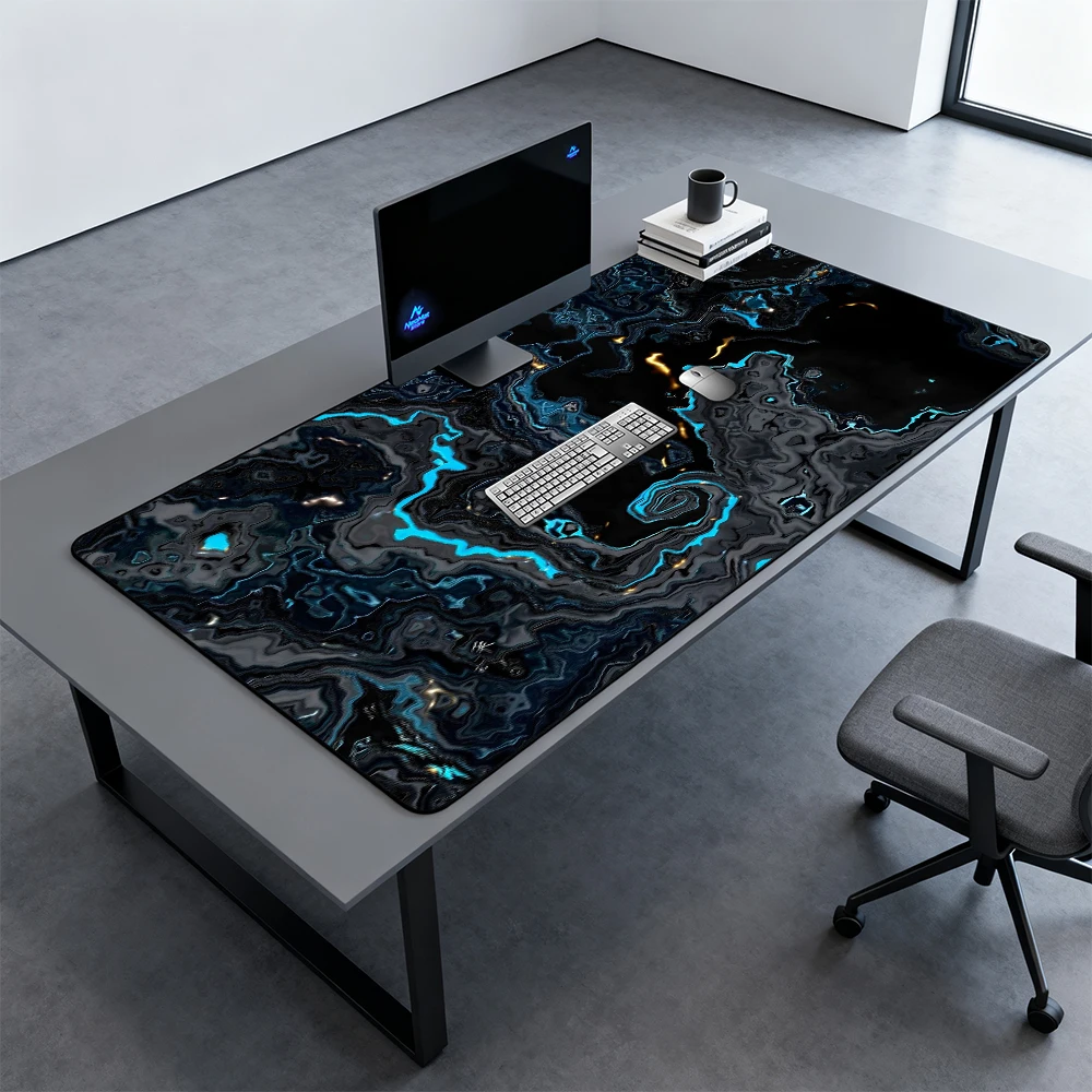Mousepad Strata Liquid Big Gamer Mouse Pad Black Large Desk Pad Computer Mat Office Table Pc Accessories Keyboard Matt 120x60cm