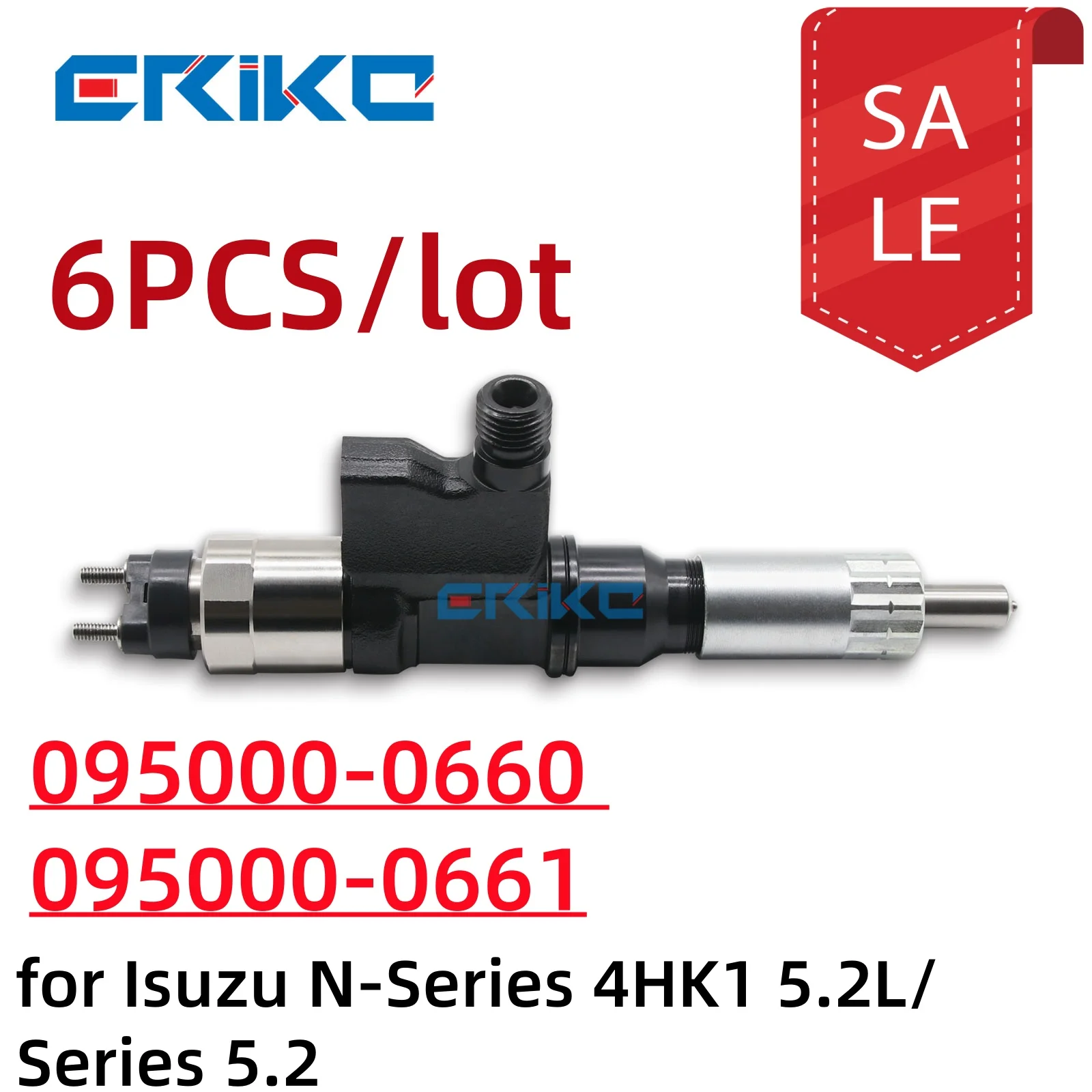 

6шт 095000 -0660 095000 -0661 095000 -0662 Форсунка Common Rail 0950000662 Для isuzu jcb 4HK