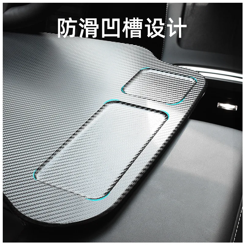 Suitable for Tesla Model 3/Y Car Mounted Small Table Folding Computer Table Accessories for Driver and Passenger Seats