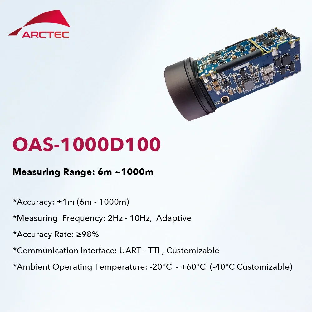 1000m Outdoor Laser Laser 905nm High Accuracy Laser Rangefinder Sensor for Safety Monitoring