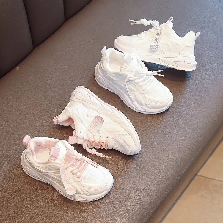 2026 Children Mesh Sneakers Kids Girls Lightweight Casual Sports Running Shoes New Arrival Soft Sole Autumn Breathable Tennis