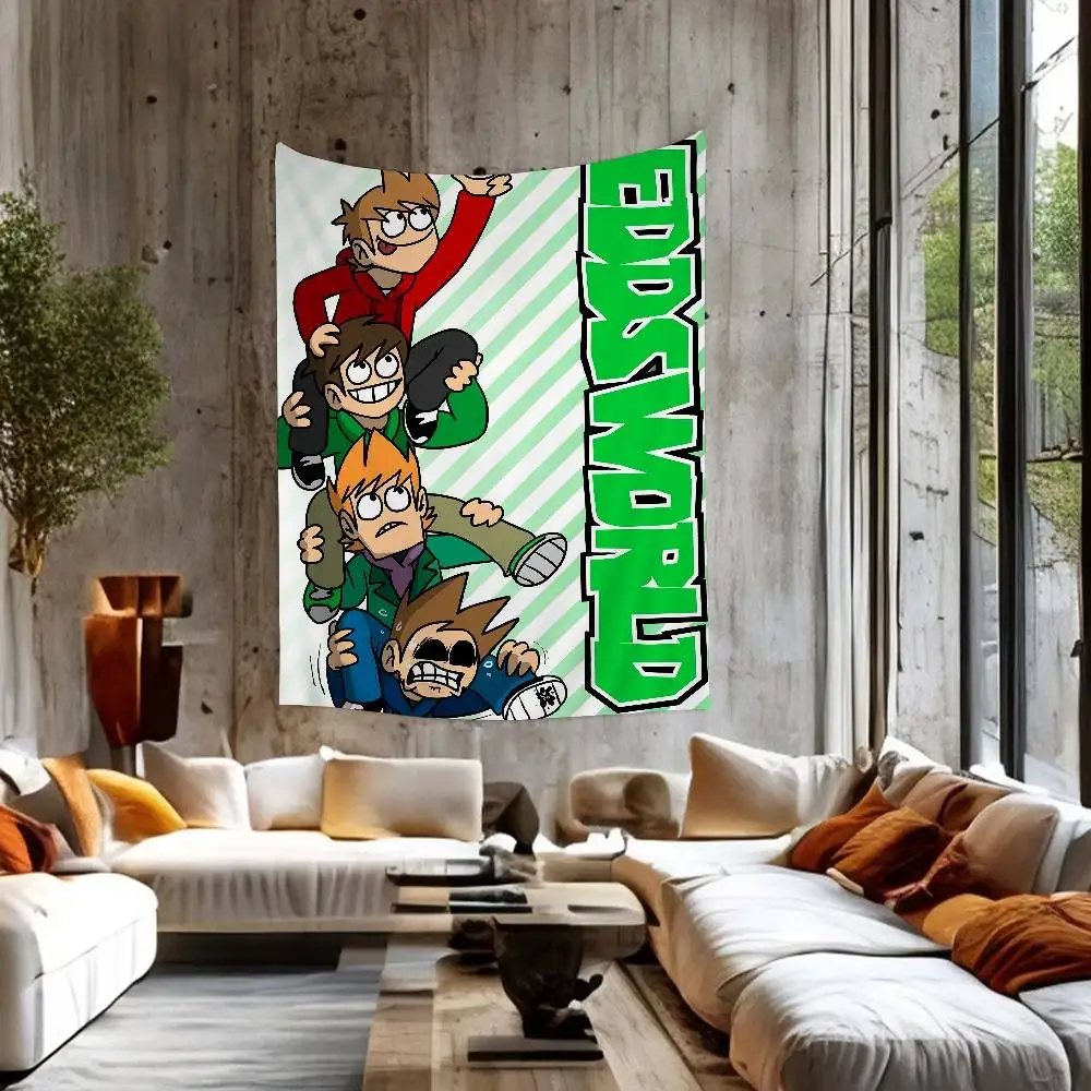 1 قطعة Eddsworld لتقوم بها بنفسك نسيج الجدار الهبي زهرة جدار السجاد النوم ديكور جدار ديكور فني