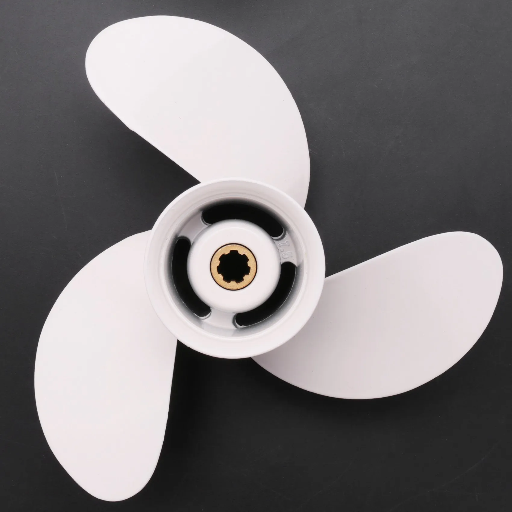 

A54P-Boat Propeller 6G1-45943-00-El 8 1/2 X 7 1/2 For Outboard Engine 6-8Hp Aluminum Alloy 3 Blades R Rotation 7 Spline T
