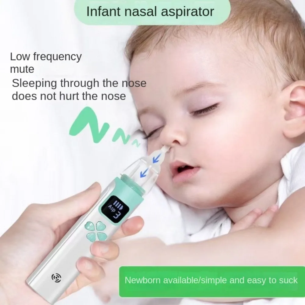 

Electric Baby Nasal Aspirator Silent Safety Baby Nasal Inhaler USB Charging Nasal Obstruction Rhinitis Nose Cleaner Household