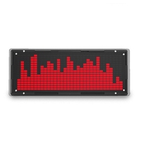 LED Music Spectrum Display DIY Kit 16X32 Rhythm Light Clock 8 Kinds Spectrum Mode SMD Soldering Display Light, Red