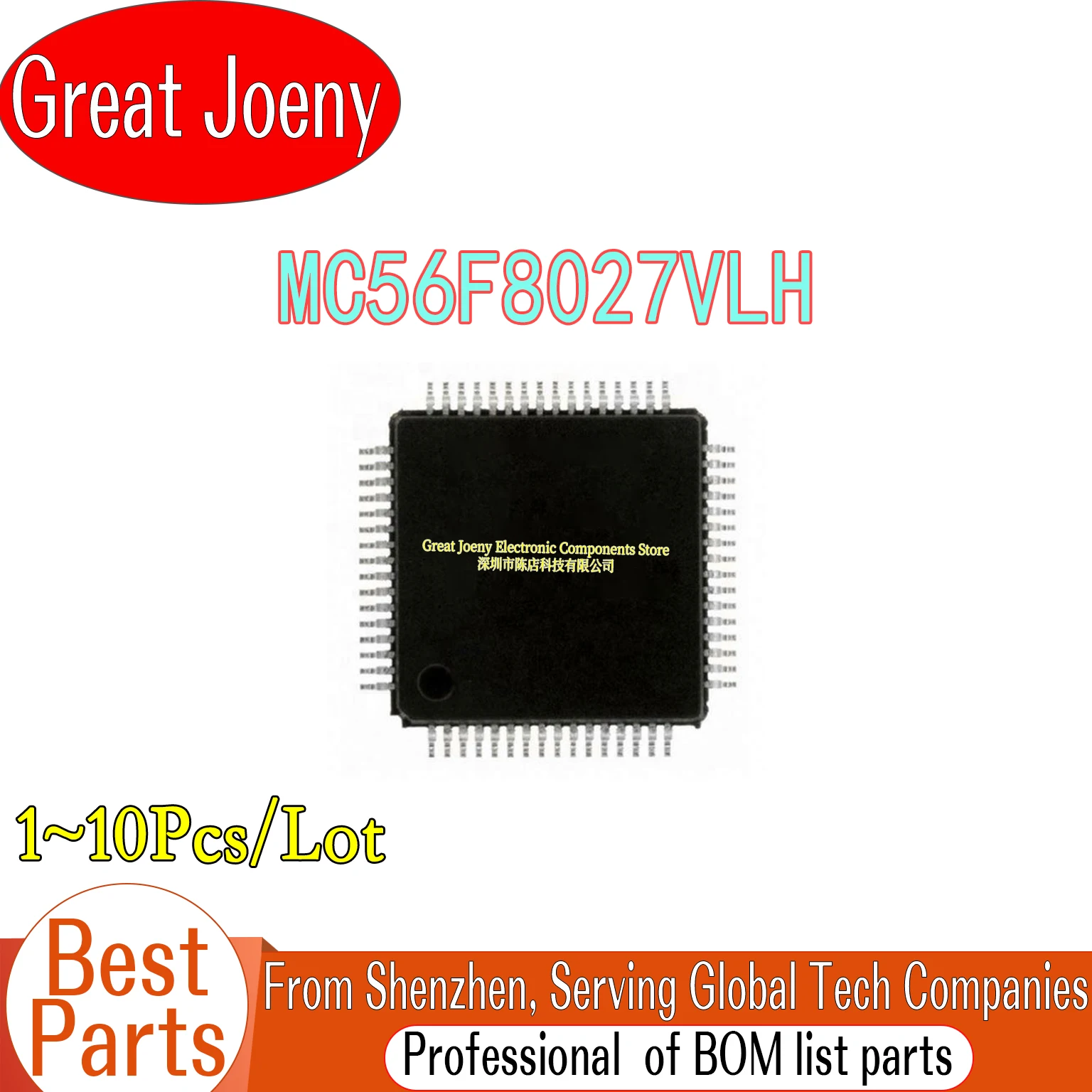 

(1-10 Piece)100% New MC56F8027V MC56F8027V4M67E MC56F8027VLH MC56F8027 IC MCU Chipset LQFP-64
