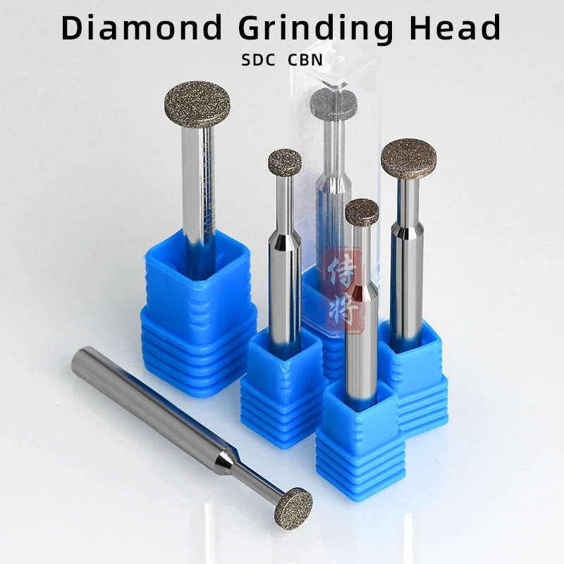 SDC CBN High Precision T-Shaped Diamond Gringding Head 6mm Shank CNC Machining Center Tool for Grinding Open Slot Customizable