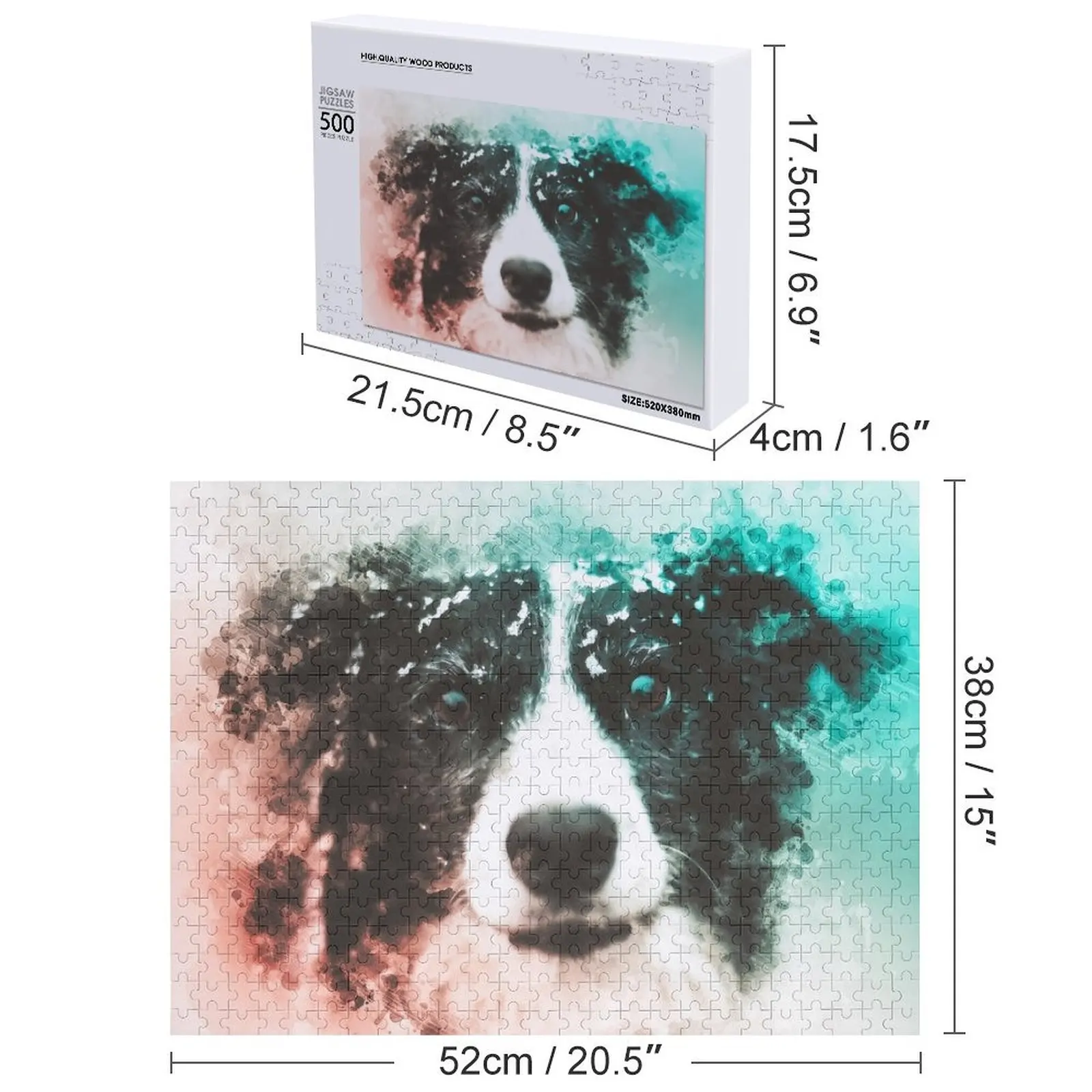 بوردر كولي اللوحة بازل قطع صورة مخصصة اسم خشبي شخصية بانوراما اسم مخصص لغز الخشب