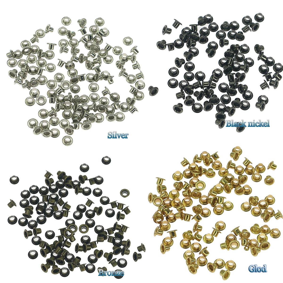 100pcs 2/2.5/3/4mm Small Hole Eye;ets  rivets for leather